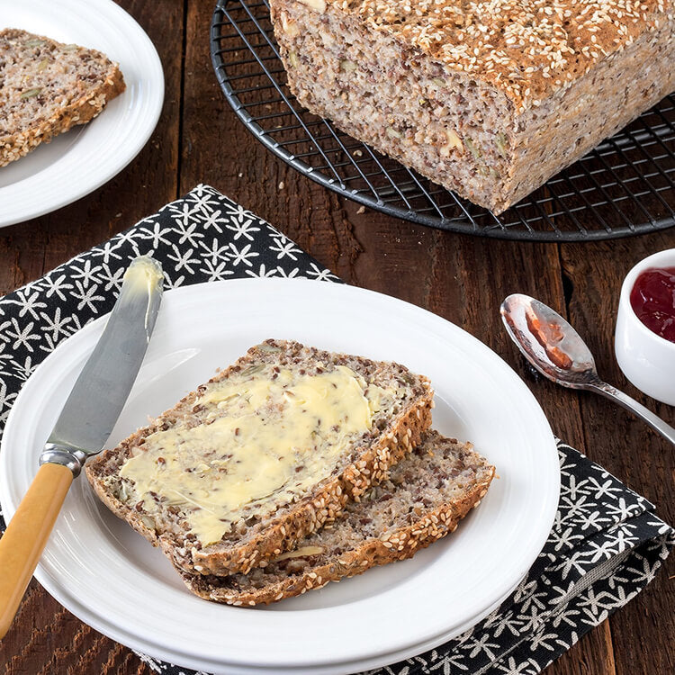 Grainy Bread and Labneh