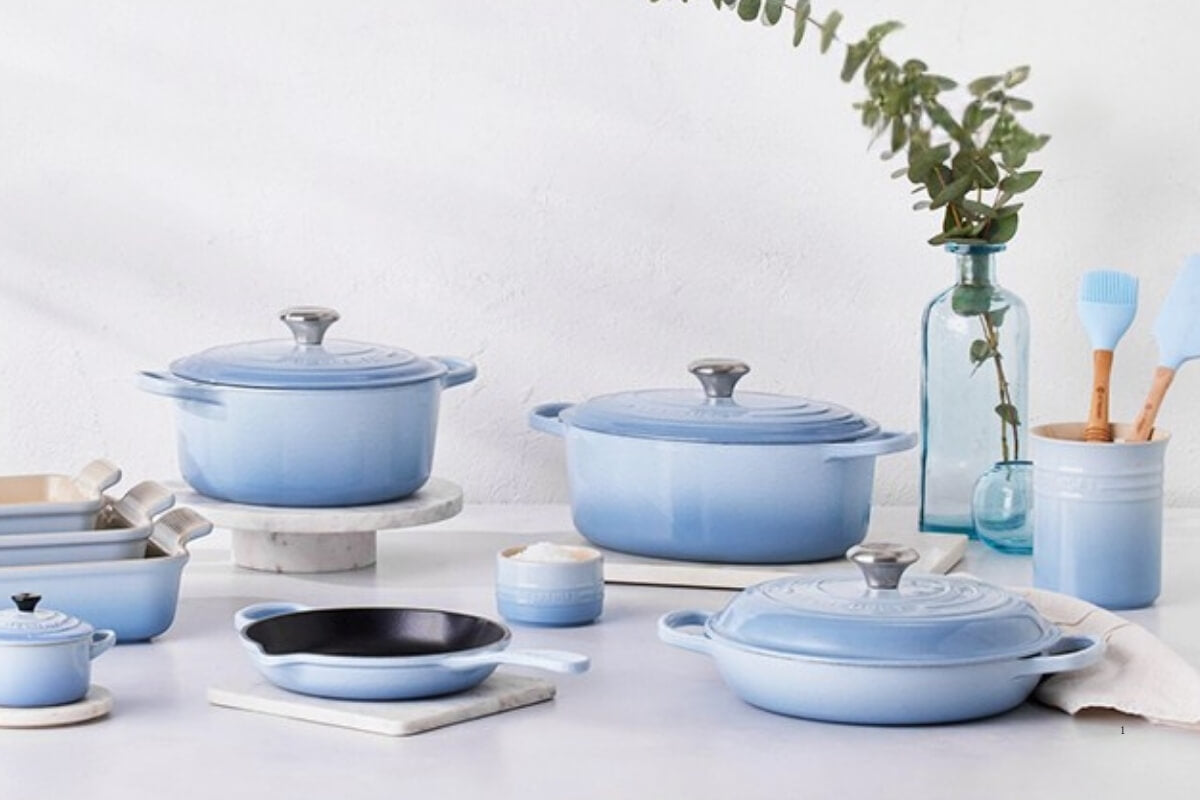 30% OFF All Le Creuset Bamboo Green & Coastal Blue