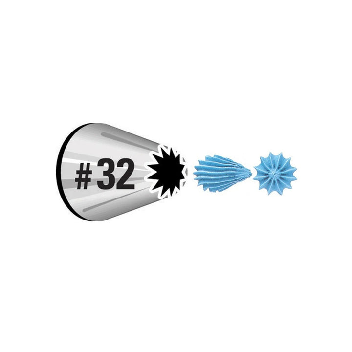 Wilton Open Star Tip #32