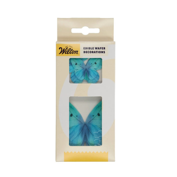 Wilton Ombre Blue Edible Wafer Butterflies