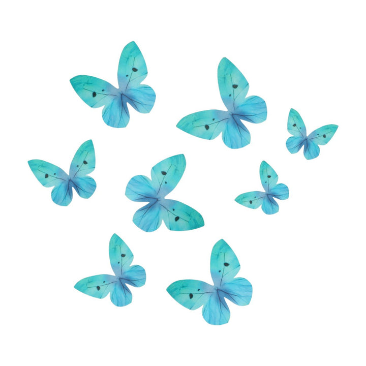 Wilton Ombre Blue Edible Wafer Butterflies
