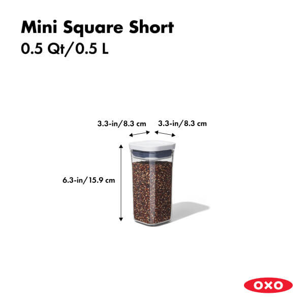OXO Good Grips Pop 2.0 Mini SQ Short Container