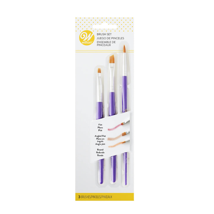 Wilton Cake and Cookie Decorating Brush Set 3pc