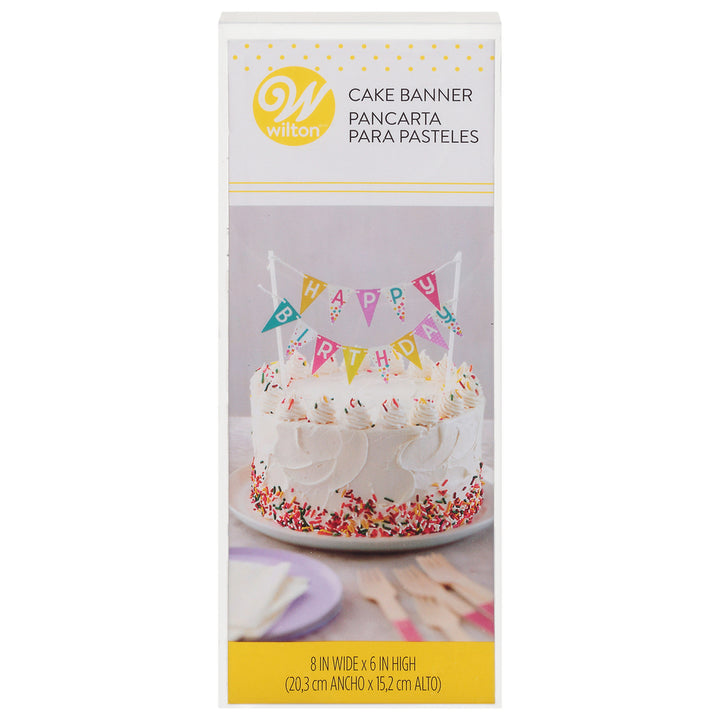 Wilton Happy Birthday Pennant Cake Banner Topper