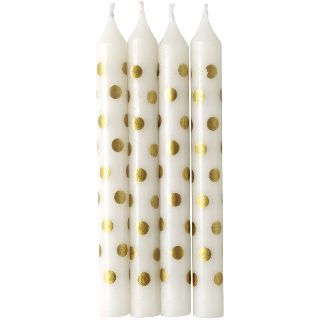 Wilton Birthday Candles Gold Dot