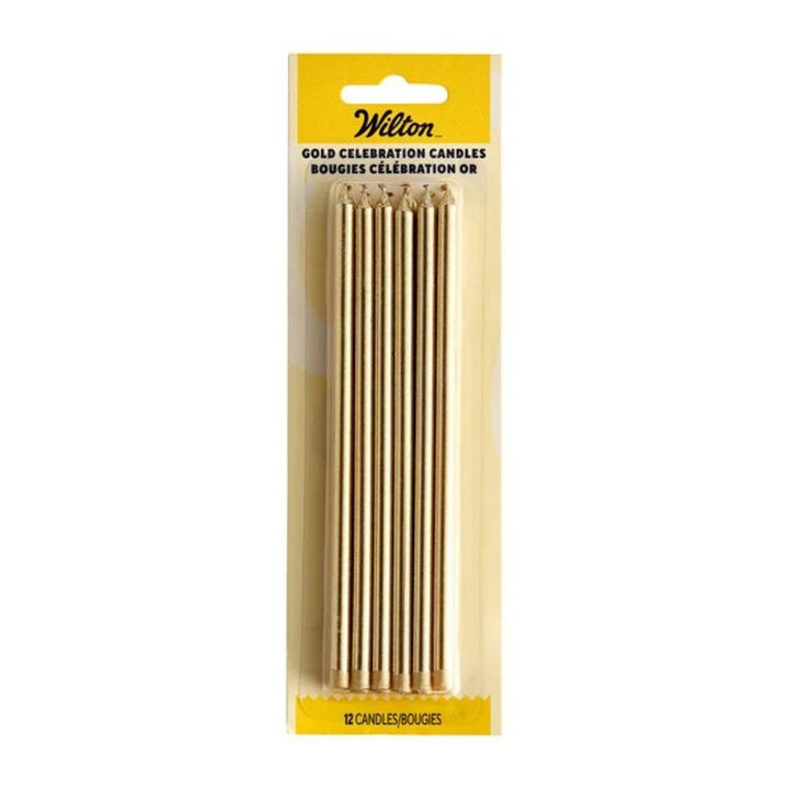 Wilton Tall Gold Birthday Candles