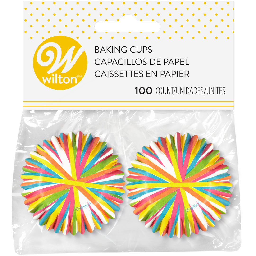 Wilton Mini Baking Cups Colour Wheel 100ct