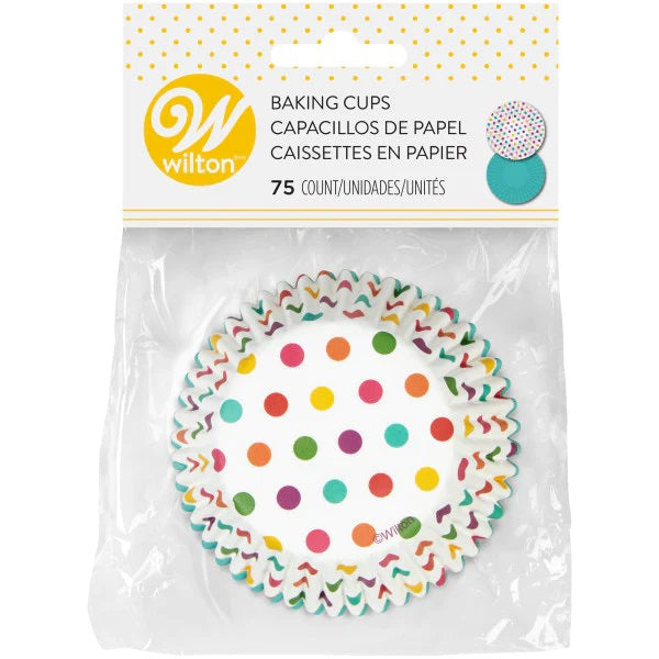 Wilton Std Cups Pop Of Colour 75ct