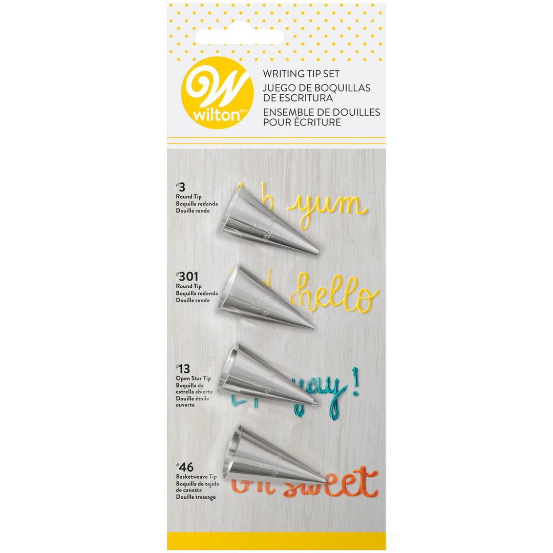 Wilton Writing Tip Set 4pce
