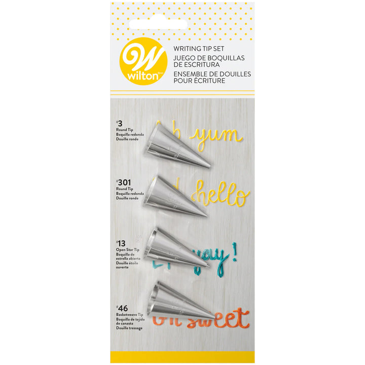 Wilton Writing Tip Set 4pce
