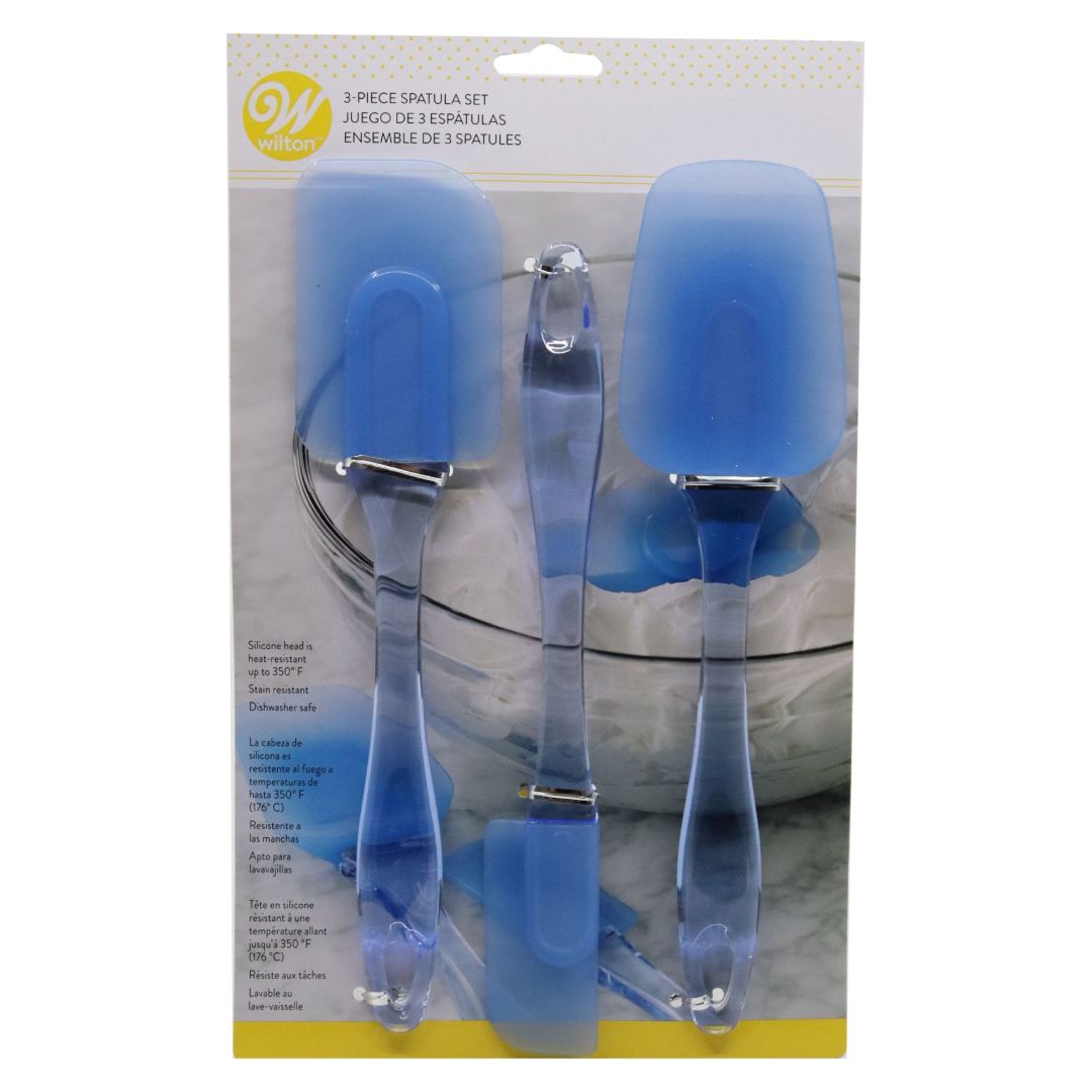 Wilton 3pc Silicone Spatula Set