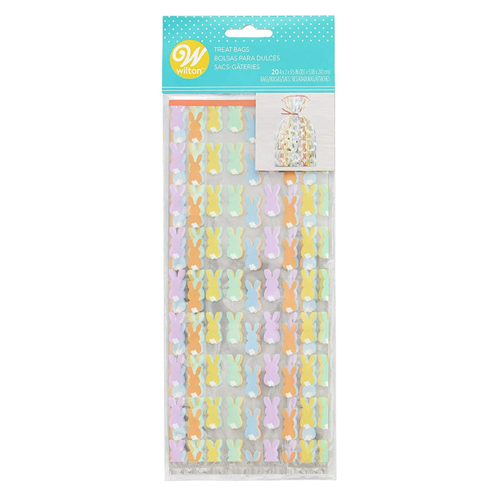 Wilton Std Treat Bags- Colourful Bunny 20ct