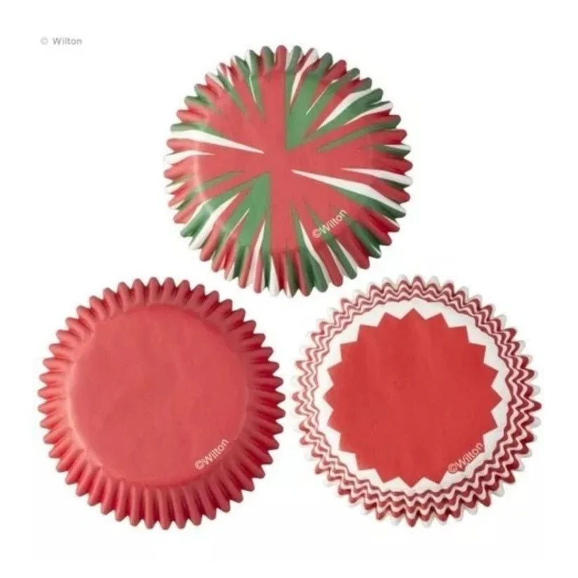 Wilton Standard Baking Cups Assorted Holiday Swirl 24ct