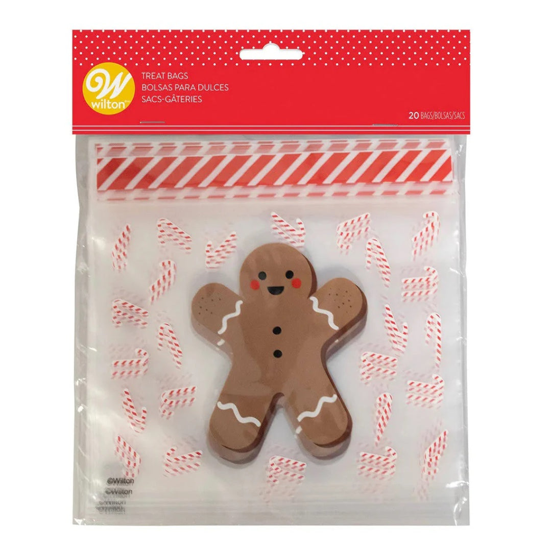 Gingerbread Boy Resealable Treat Bag 20ct