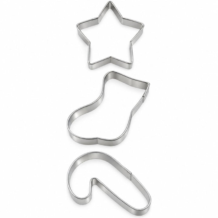 Wilton Star, Stocking & Candy Cane Cookie Cutter Set