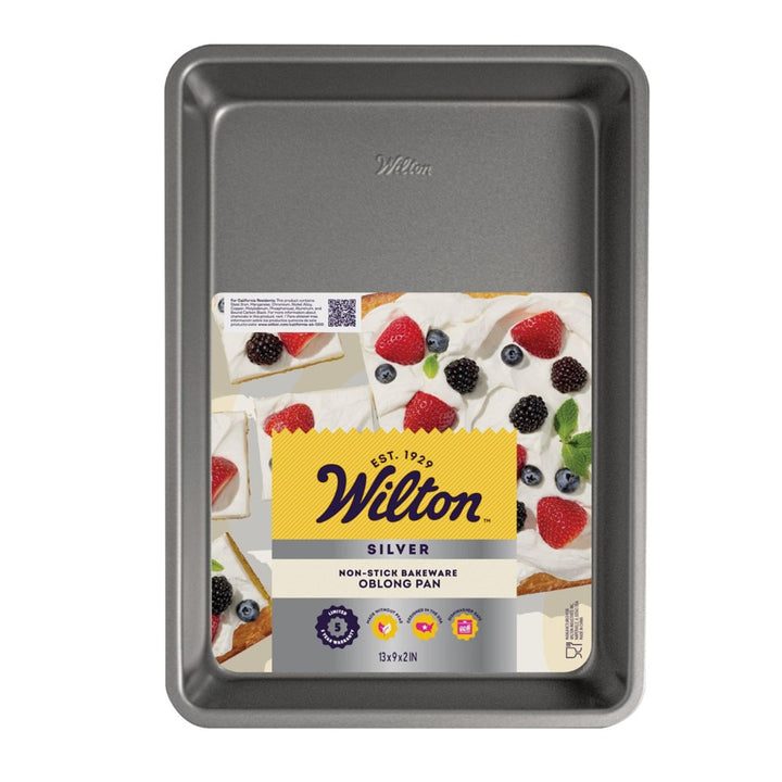 Wilton 'Silver' Oblong Cake Pan 33x23x5cm
