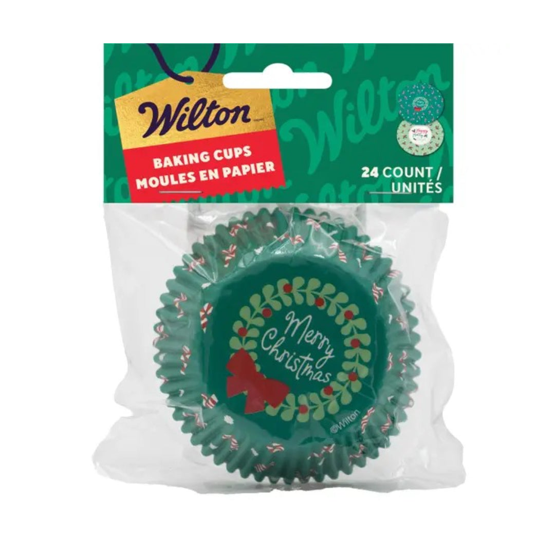 Baking Cup Std Merry Christmas 24ct - Wilton