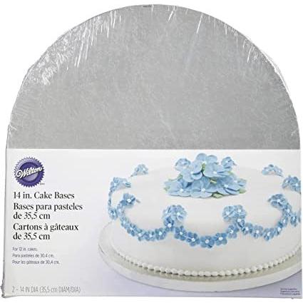 Wilton Silver Cake Base 2pk