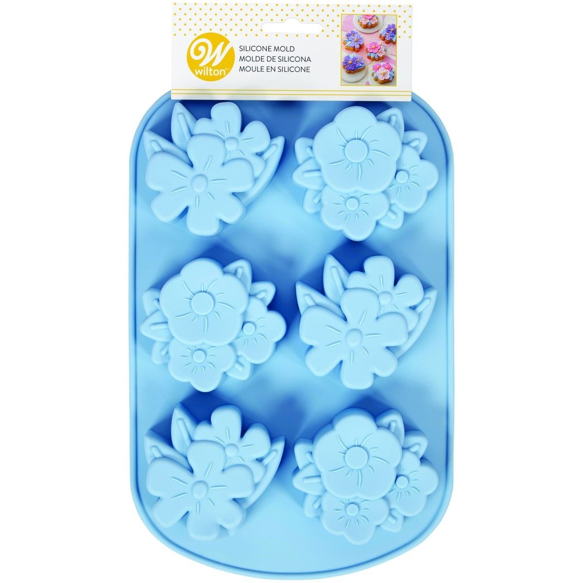 Wilton Silicone Floral Mould 6 Cavity