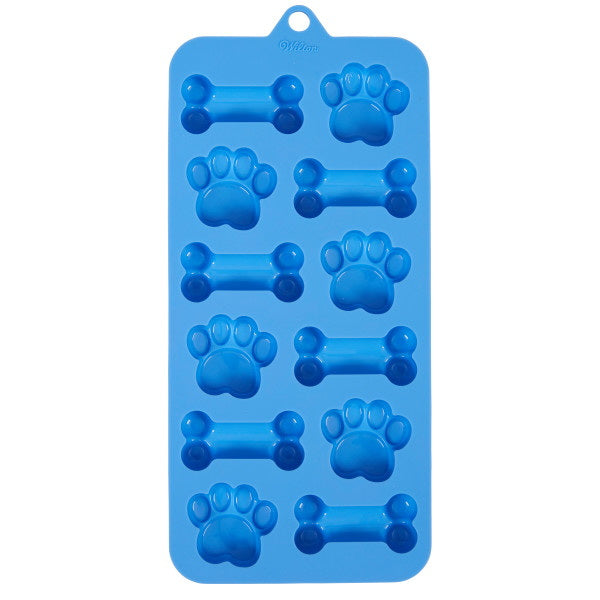 Wilton Silicone Candy Mould - Dog Paw & Bone