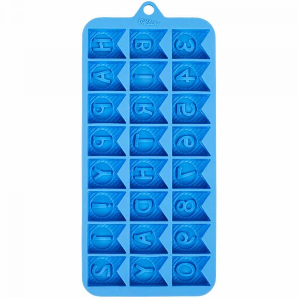 Wilton Silicone Candy Mould - Happy Birthday Pennant