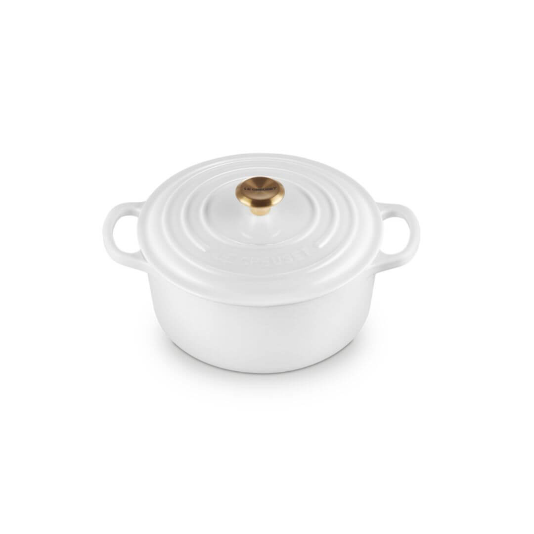 Le Creuset Signature Round Casserole White