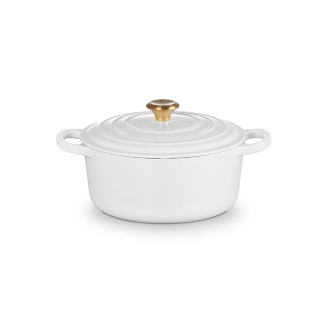 Le Creuset Signature Round Casserole White