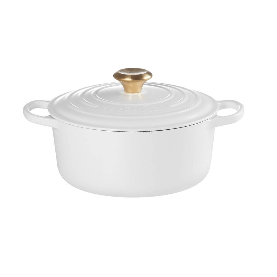 Le Creuset Signature Round Casserole White