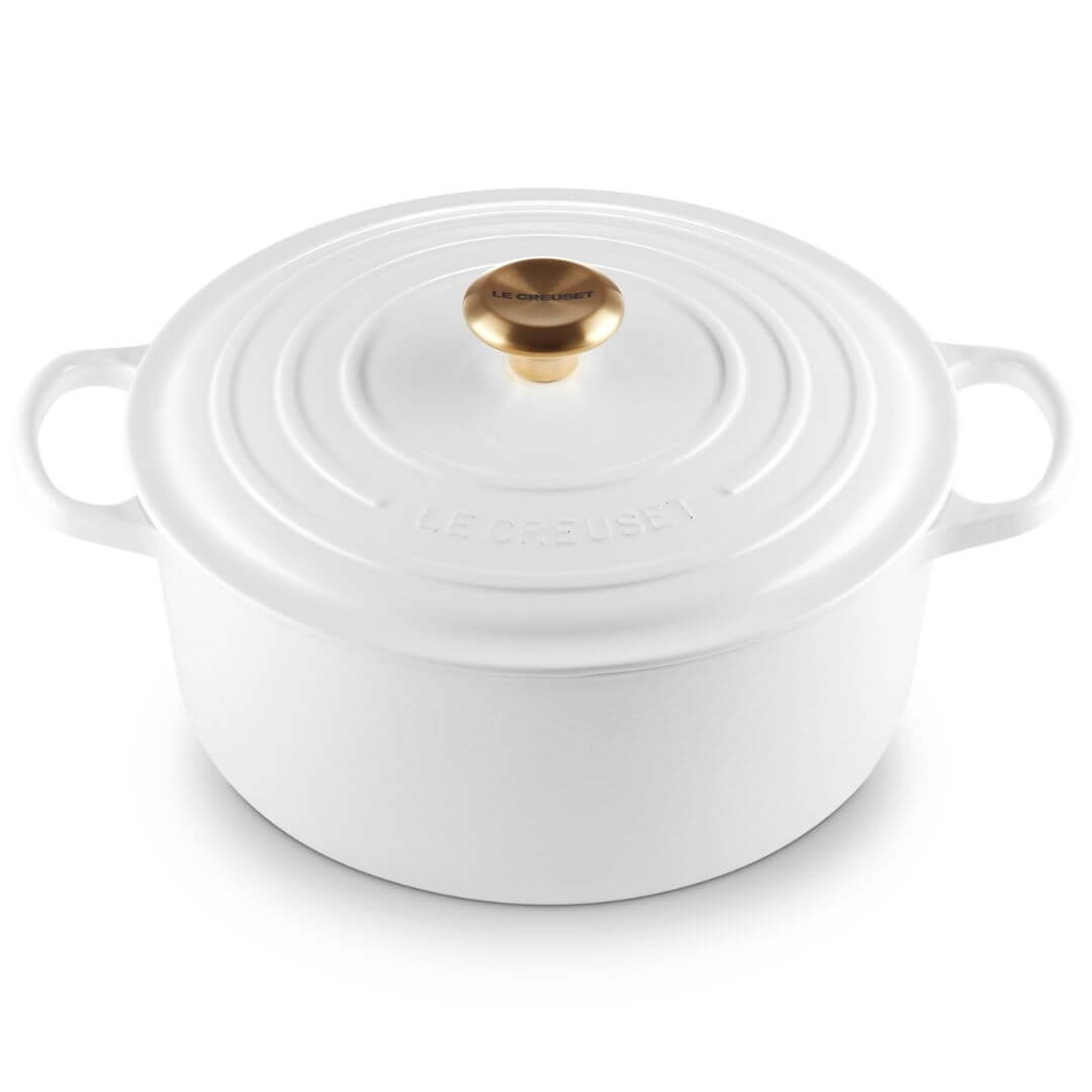 Le Creuset Signature Round Casserole White