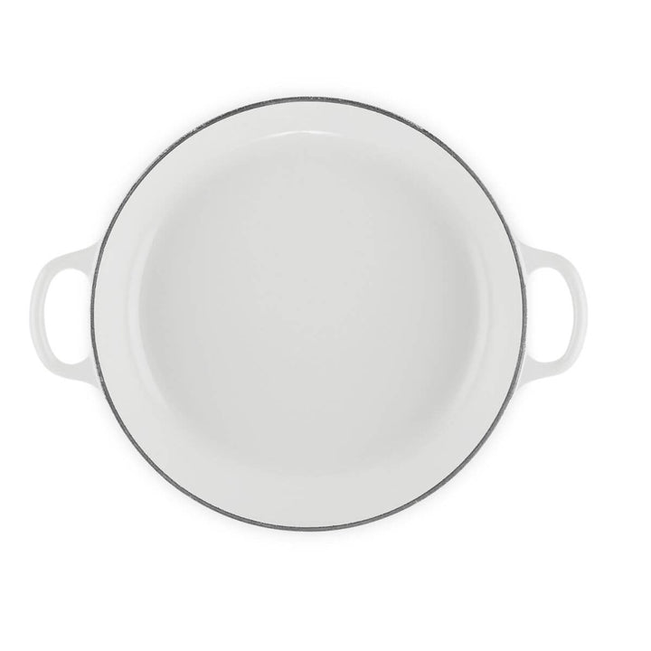 Le Creuset Petal Shallow Casserole 26cm White