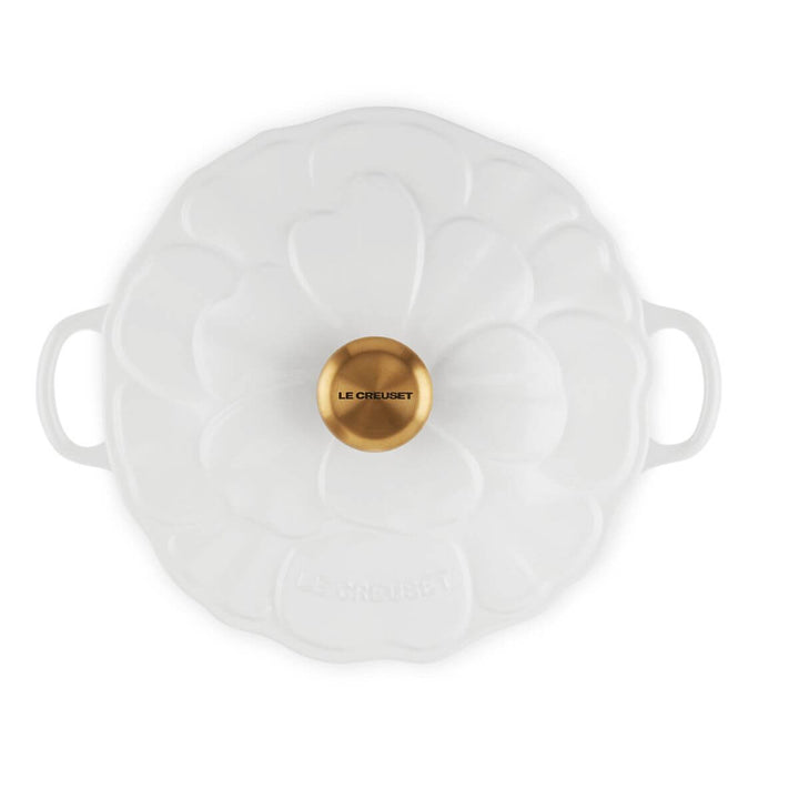 Le Creuset Petal Shallow Casserole 26cm White