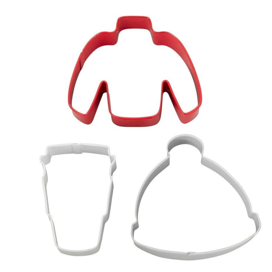 Sweater Hat Latte Cookie Cutter Set 3pc