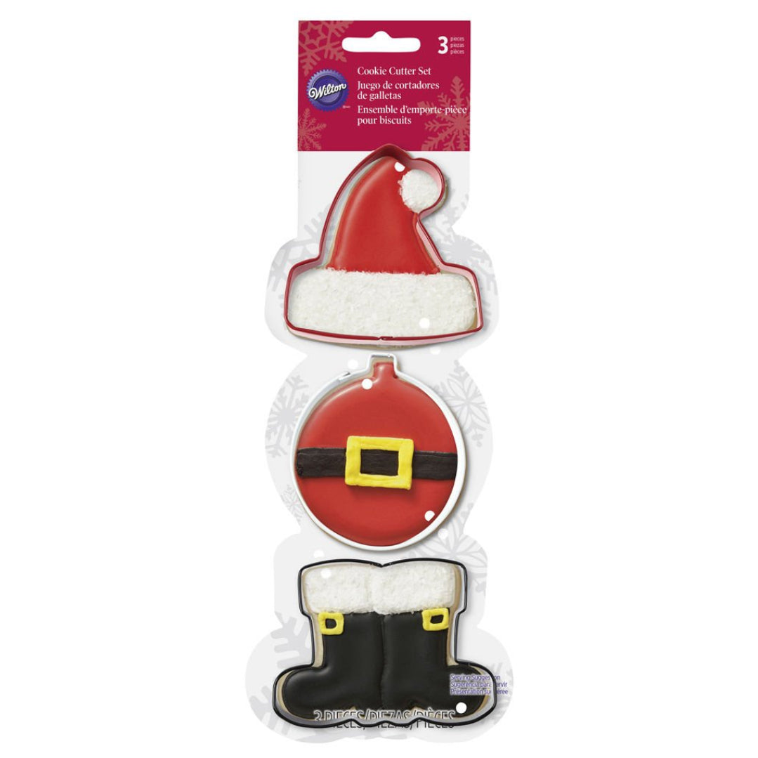 Wilton Cookie Cutter Set 3pce Christmas Santa Boots