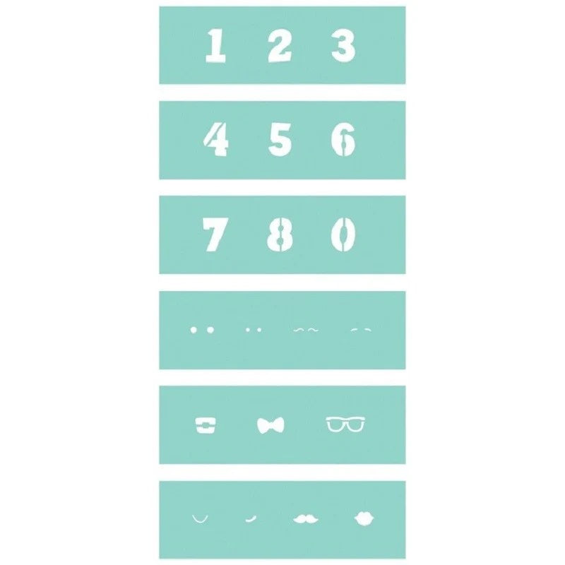 Sweet Sugarbelle Expressions & Numbers Stencil