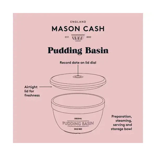Mason Cash Innovative Kitchen 16cm Pudding Bowl with Lid