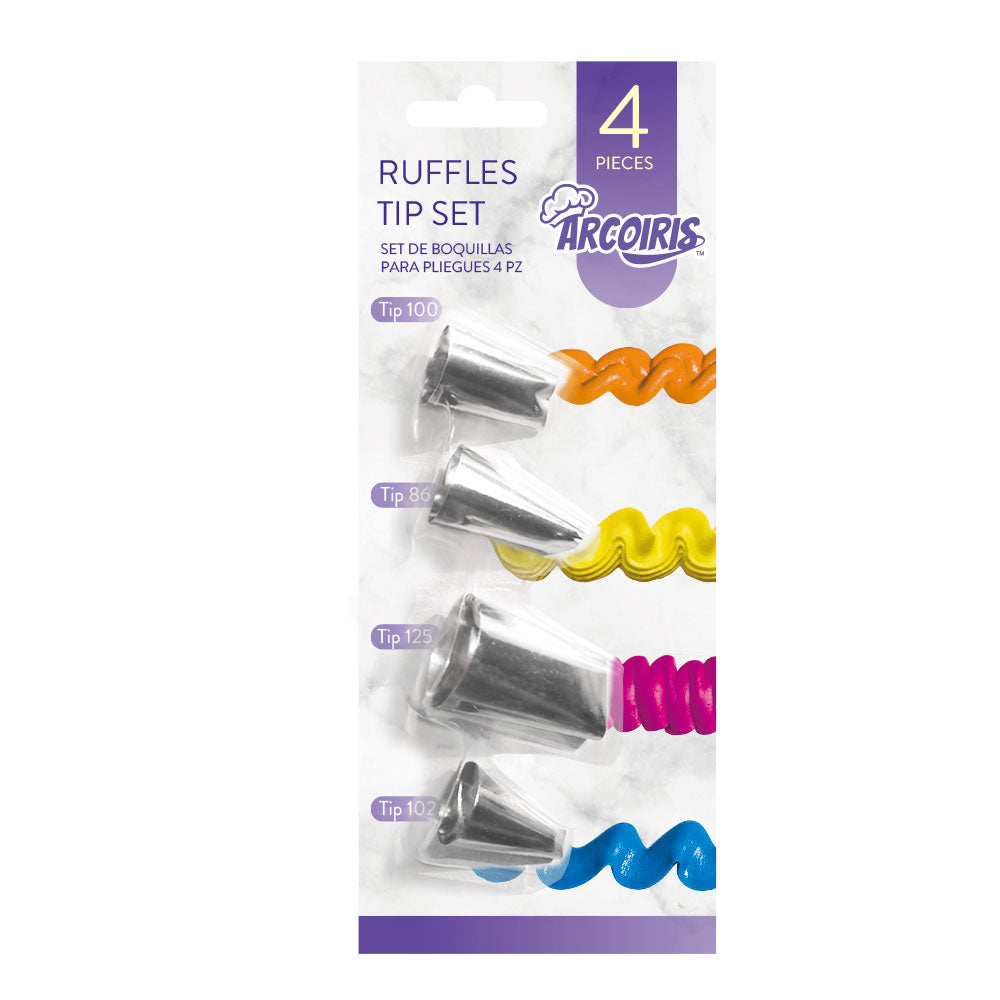 Ruffle Tip Set 4pc