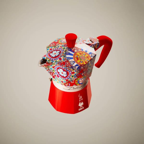 Bialetti Dolce&Gabbana Moka and Coffee | Sicilian Cart Set 3pce