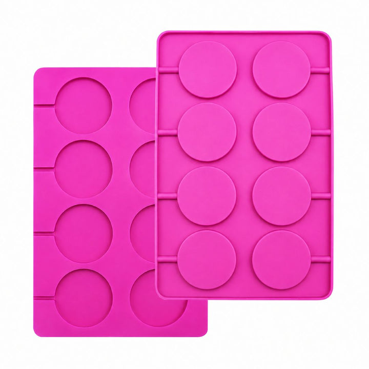 LorAnn Silicone Round Lollipop Mould 2pk