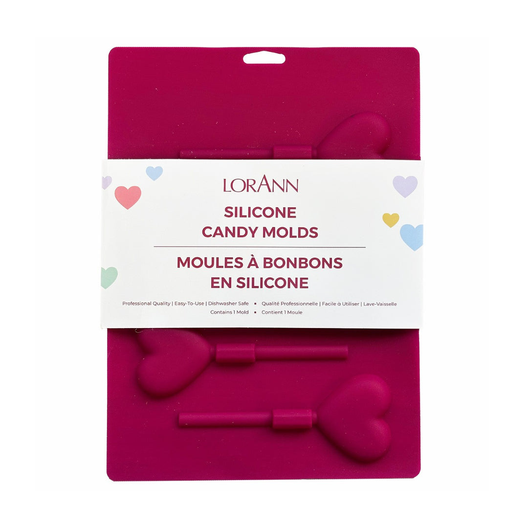 LorAnn Silicone Hearts Lollipop Mould