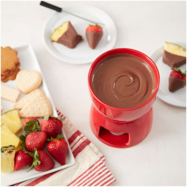 Wilton Valentine Ceramic Fondue Set