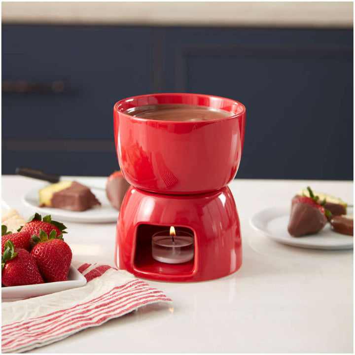 Wilton Valentine Ceramic Fondue Set