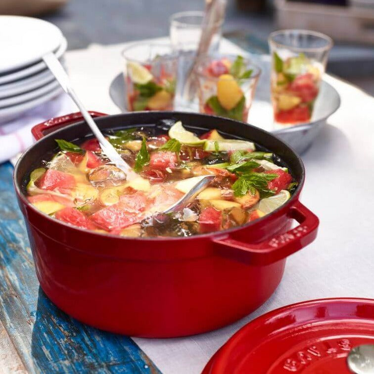 Staub Round Cocotte Cherry Red