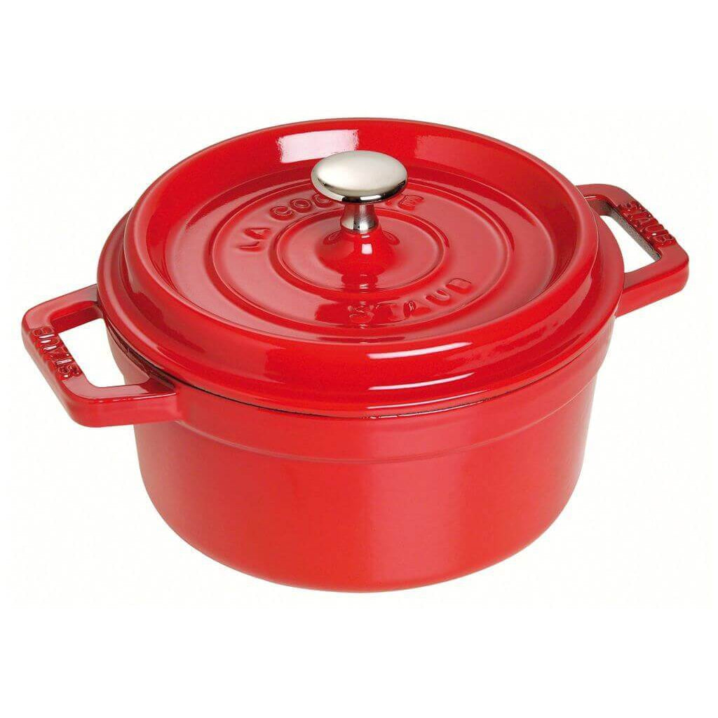 Staub Round Cocotte Cherry Red