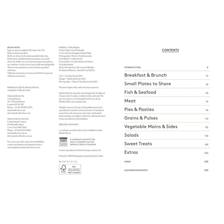 Carolina Doriti: Greek Islands Cookbook