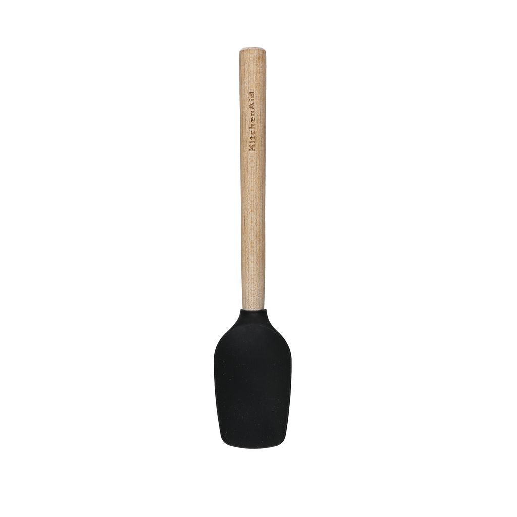 KitchenAid Maple Handle Mini Silicone Spoon Spatula