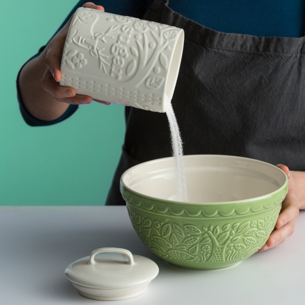 Mason Cash In the Forest 21cm Mixing Bowl Green Hedgehog