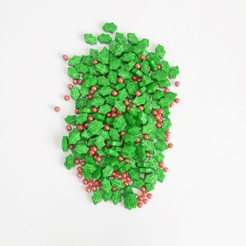 Holly Leaf Sprinkle Mix