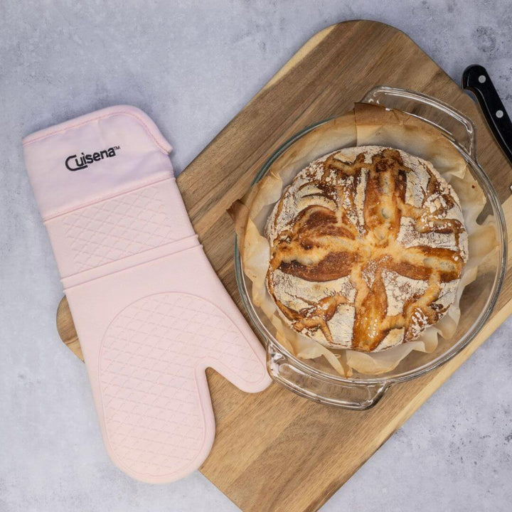 Cuisena Silicone & Fabric Oven Glove Pink