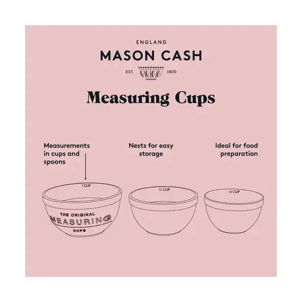 Mason Cash Innovative Kitchen Measuring Cups 3pce Set