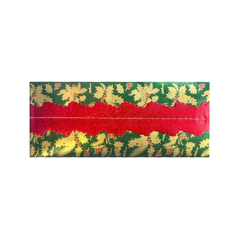 Holly Print Christmas Cake Frill